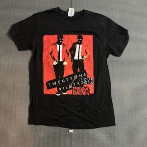 Twenty One Pilots Emotional Roadshow 2016 Tour Graphic T-Shirt Black Medium